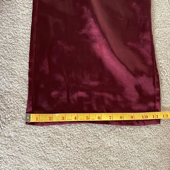 IVY Smocked Waist Satin Pull-On Wide Leg Pant with Pockets, sz S - Picture 14 of 14